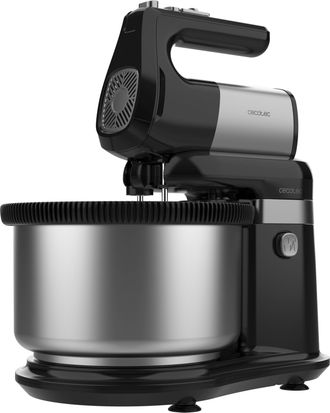 Cecotec Cecotec Batidora De Varillas Powertwist 500 Steel Double Spin. 500w, Bol Acero Inoxidable Giratorio 4l, 5 Velocidades Y Turbo
