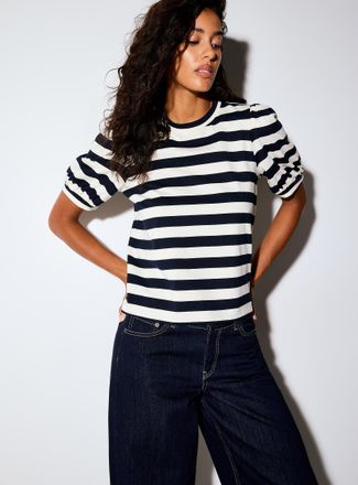 Icone Womens Organic cotton puff-sleeve T-shirt