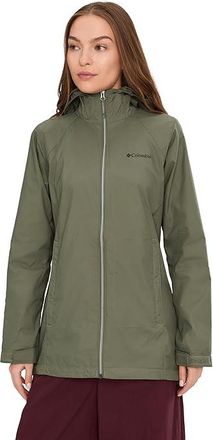 Columbia Switchbacktm II Lined Long Jacket Womens Clothing Stone Green : 2XL, Nylon