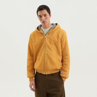1989 STUDIO Yellow Wildleder Hoodie