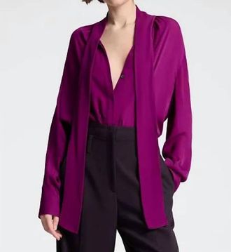 A.L.C. Vivi Silk Top In Jewel