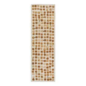 Louis De Poortere Alfombra de poliéster marrón, 80x250 cm