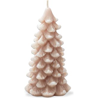 Tag Frosted Pine Tree Blush Candle - Sculpted Paraffin Wax in Pink at Nordstrom