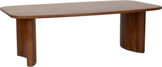 Wanderlust Deco Mesa de comedor de madera marr&oacute;n 240x128x77 alt. cm