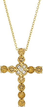 Le Vian 14K 0.93 Ct. Tw. Diamond & Citrine Pendant