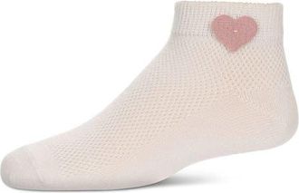 MeMoi Welt Applique Anklet Socks in Pink at Nordstrom, Size 6-12M