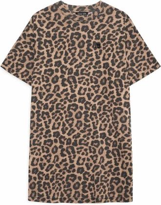 Anine Bing Beth Mini T-shirt Jurk - Dames - Korte kleedjes - Veelkleurig - M - Katoen - Kleedjes