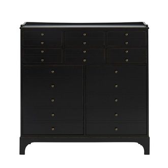 Ballard Designs Nina Apothecary Cabinet - Rubbed Black - Ballard Designs