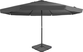 vidaXL Sombrilla De Jard&iacute;n Con Base Port&aacute;til Gris Antracita Vidaxl