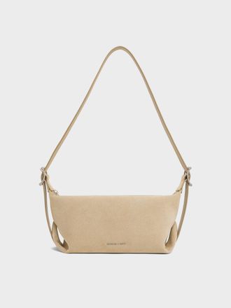 Charles & Keith Larsen Buckle-Strap Shoulder Bag