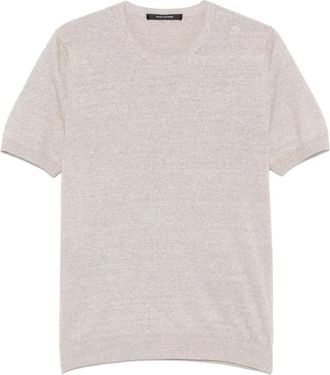 Tagliatore T-shirt met ronde hals - Heren - T-shirts - Beige - 3XL - Tops