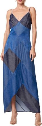 Ciebon Derica Patchwork Slipdress in Blue Multi at Nordstrom Rack, Size Small