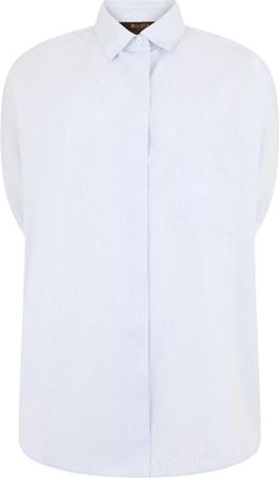 Moorer Overhemden, Dames, Blauw, S, Katoen, Gwen Blouse