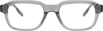 Montblanc 52mm Square Optical Glasses in Grey Transparent at Nordstrom Rack