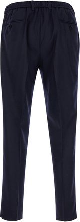 Dolce & Gabbana Mens Blue High Waist Wool Pants Virgin Trousers