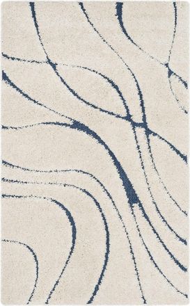 Safavieh Alfombra crema/azul 122 x 183 cm