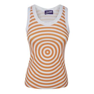 Jean Paul Gaultier Sleeveless Tops, female, Multicolor, Size: XS Target Tank Top