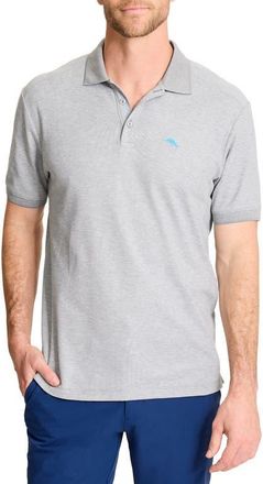 Tommy Bahama Emfielder Icon Solid IslandZone Polo in Storm Gray Heather at Nordstrom, Size Xx-Large