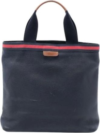 Gucci Pre-owned Tote Bags, female, Blue, Size: ONE SIZE Pre-owned Vintage Tote Bag