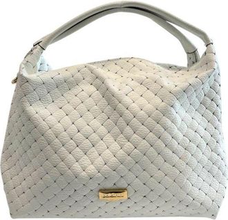 Baldinini White Leather Women Womens Handbag