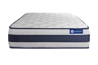 Actisom Colch&oacute;n blanco con l&aacute;tex y espuma viscoel&aacute;stica 120 x 190