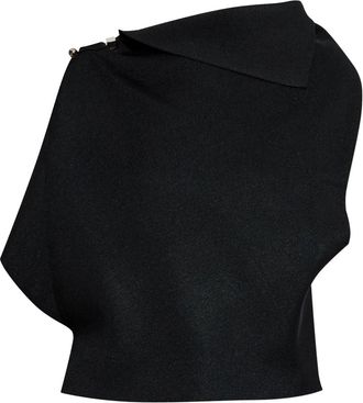 Jacquemus Trapèze top - women - Viscose/Polyamide - 40 - Black