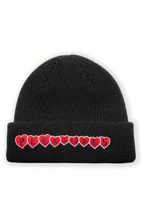 Pleasures Hearts Beanie in Black at Nordstrom