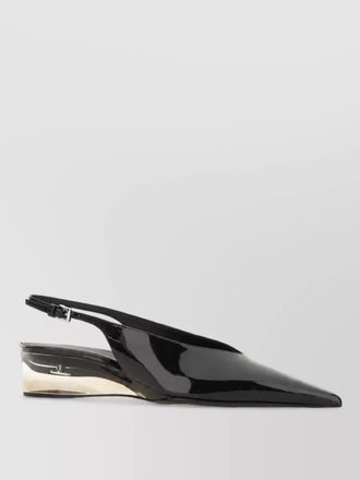 Alaia leather mules