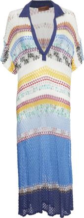 Missoni Abito lungo con spacco - Bianco