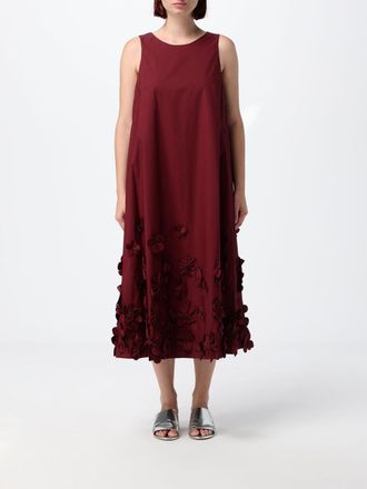 Meimeij Tunica midi in cotone con ricami e spalle scoperte