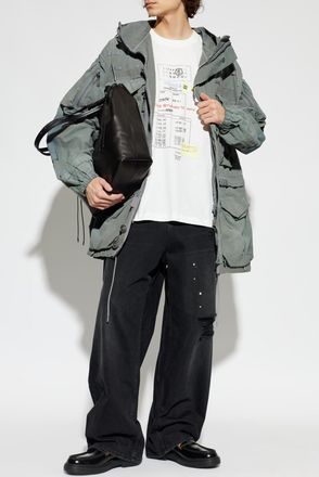 Maison Margiela T-shirt With Print, Mens, Grey