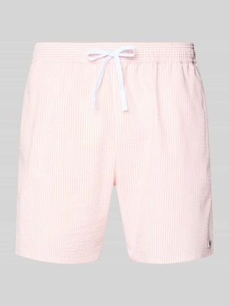 Lacoste Badeshorts aus Baumwoll-Mix in Hellrosa, Gr&ouml;&szlig;e XL