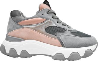 Hogan Lace-Up Sneakers - Dames - Sneakers - Veelkleurig - 36 EU - Leer - Schoenen