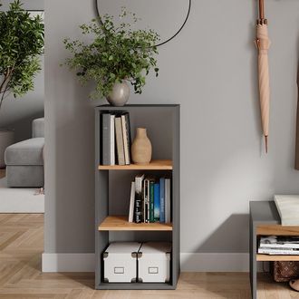 Vicco Mueble Zapatero Orlando, Antracita/roble Dorado, 40 X 90.5 Cm