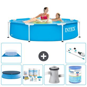 Intex Piscina Con Estructura Redonda - 244x51 Cm - 7-piezas S41453