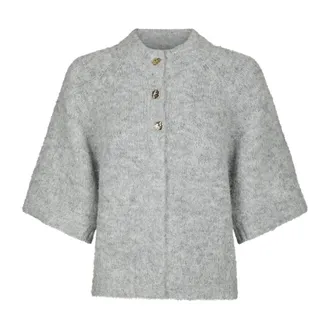 Neo Noir Truien & Vesten, Dames, Grijs, 2Xl, Leer, Truien