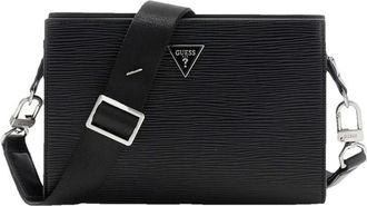 Guess Heren, Tassen, Zwart, Maat: ONE Size Leer