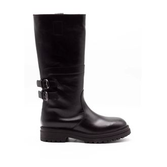 Julie Dee Mw088Nero Kniehoge Laars - Dames - Schoenen - Zwart - Maat: 37 EU Leer