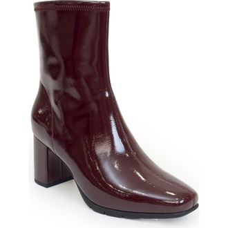 Aerosoles Miley Heeled Boot - Wide Width Available in Merlot Crinkle Patent at Nordstrom Rack, Size 6.5