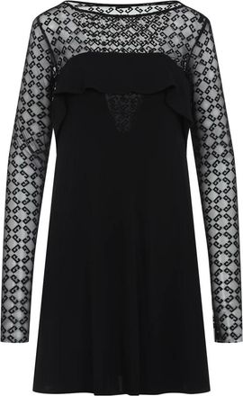Givenchy Zwarte Zilverachtige Elegante Jurk - Dames - Korte kleedjes - Zwart - 2XS - Kleedjes