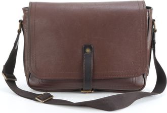 Louis Vuitton Coffee Leather Messenger Bag Shoulder Bag (Pre-Owned)