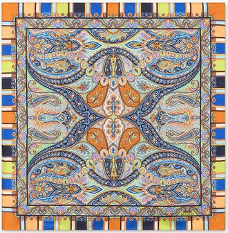 Etro Seideneinstecktuch mit Motiv Floral Paisley