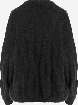 Allude Womens Sweater Cashmere And Silk Black