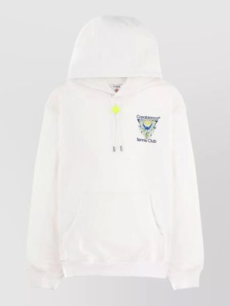 Casablanca tennis club icon hooded logo sweatshirt