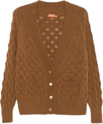 Ermanno Scervino Cardigans - Dames - Vesten - Bruin - L - Truien & Vesten