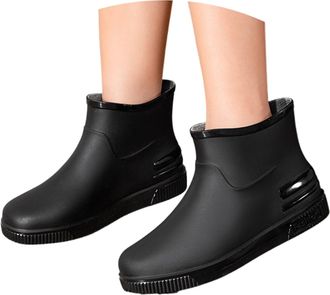 Generic Unisex Wellingtons Boots Knee High Wellington Rubber Chemical Resistant PVC Anti-Skid Waterproof Shoe Lightweight Shoes Wider Calf Fitting Rain Boot f