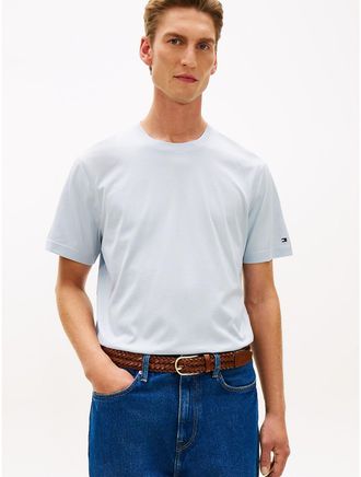 Tommy Hilfiger Mens New York Label Mercerized T-Shirt - Blue - XL