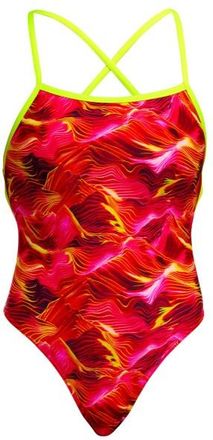 Funkita Strapped In One Piece Badeanzug f&uuml;r Damen | rot