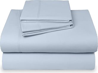 California Design Den Hotel Luxe 800 Thread Count 100% Cotton Sateen Sheet Set in Blue (Grey Tone) at Nordstrom, Size Queen