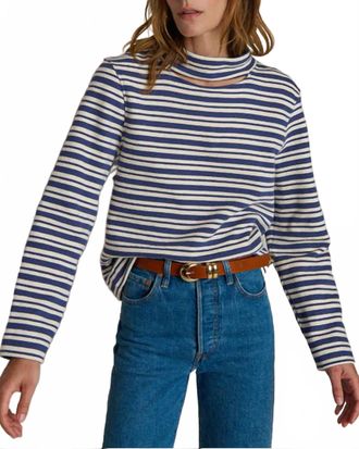Nation Ltd Delphine Sweatshirt Top In Tossed Stripe